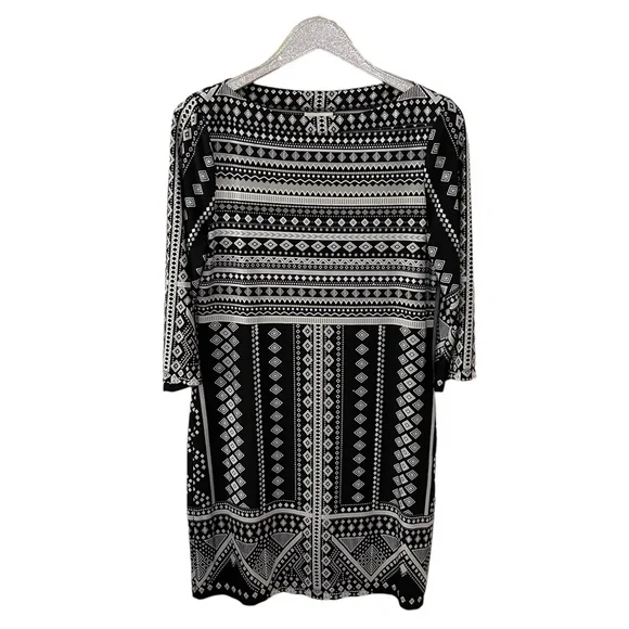 beige by eci black dress LONG SLEEVE A-LINE BEADED DRESS CDCD0240 main image 0